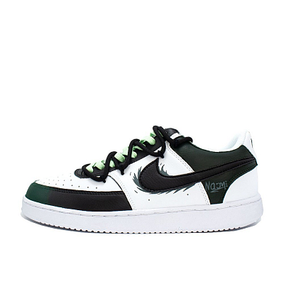 Nike Court Vision 1 Shock Absorbers Low Top Skateboard Shoes Unisex Black Green