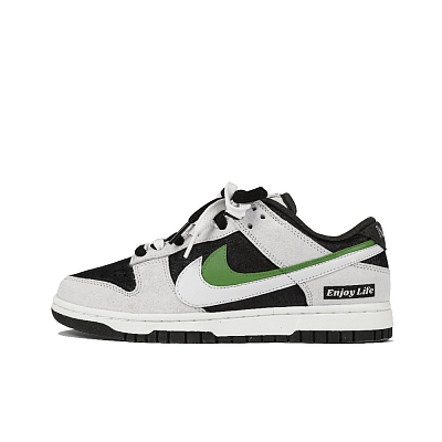 Nike Dunk Low-Top Skateboard Shoes Unisex Black Green