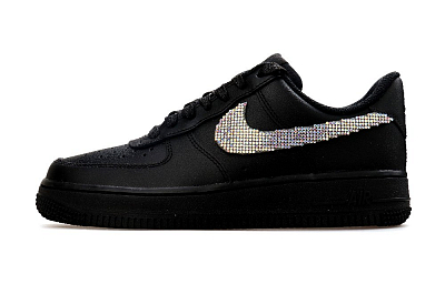 Nike Air Force 1 Low Top Skateboard Shoes Women's Black