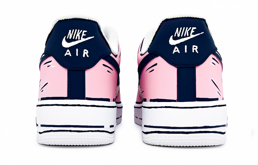 Nike Air Force 1 Anti-Slip Wear-Resistant Low-Top Skateboard Shoes Women's White Pink купить в интернет-магазине Yoocart с быстрой доставкой по России.