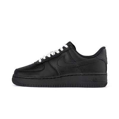 Nike Air Force 1 Low Top Skateboard Shoes Unisex Black