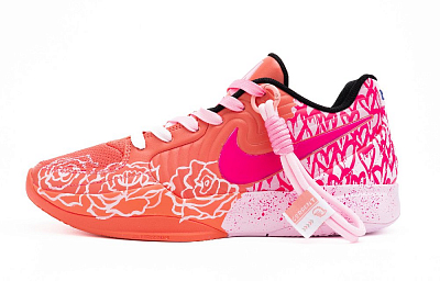 Nike Ja 2 Pink Power Awake Cushioning, Wear Resistant Low Top Rubber Basketball Shoes Men's Pink