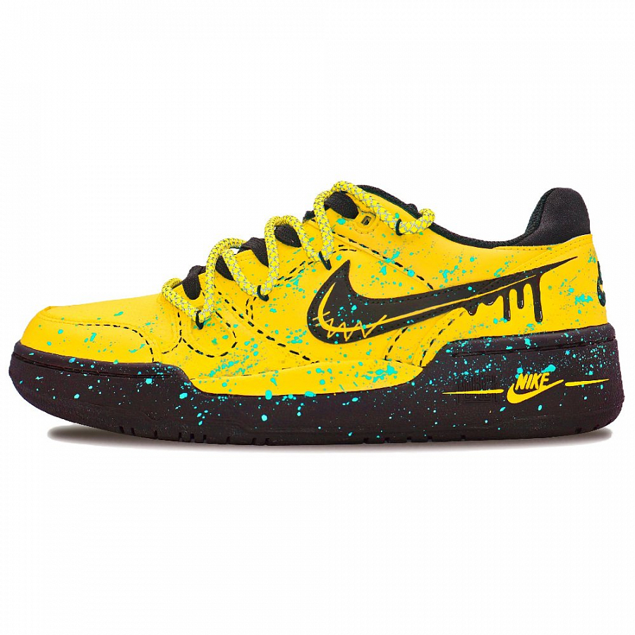 Nike Full Force Dark Night Iridescent Cushioning, Wear Resistant Low Top Skateboard Shoes Unisex Yellow купить в интернет-магазине Yoocart с быстрой доставкой по России.