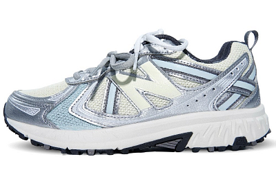 New Balance NB 410 V5 Breathable Low Top Casual Long Distance Running Shoes Unisex Silver Blue