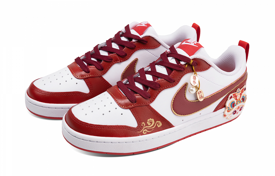 Nike Court Borough 2 Blessing Snake Slip Resistant Low Top Skateboard Shoes Women's White Red купить в интернет-магазине Yoocart с быстрой доставкой по России.