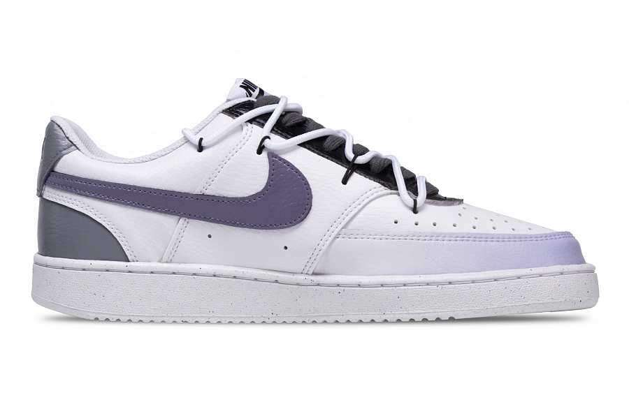 Nike Court Vision 1 Love Emergency Slip Resistant Shock Absorbers Low Top Skateboard Shoes Women's White Purple купить в интернет-магазине Yoocart с быстрой доставкой по России.