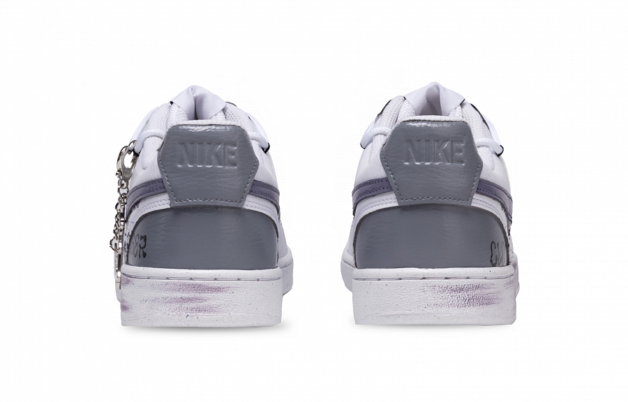 Nike Court Vision 1 Love Emergency Slip Resistant Shock Absorbers Low Top Skateboard Shoes Women's White Purple купить в интернет-магазине Yoocart с быстрой доставкой по России.