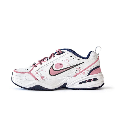 Nike Air Monarch 4 Turkey Coffee Dingduo Anti Slip Wear Resistant Low Top Chunky Sneakers Unisex White