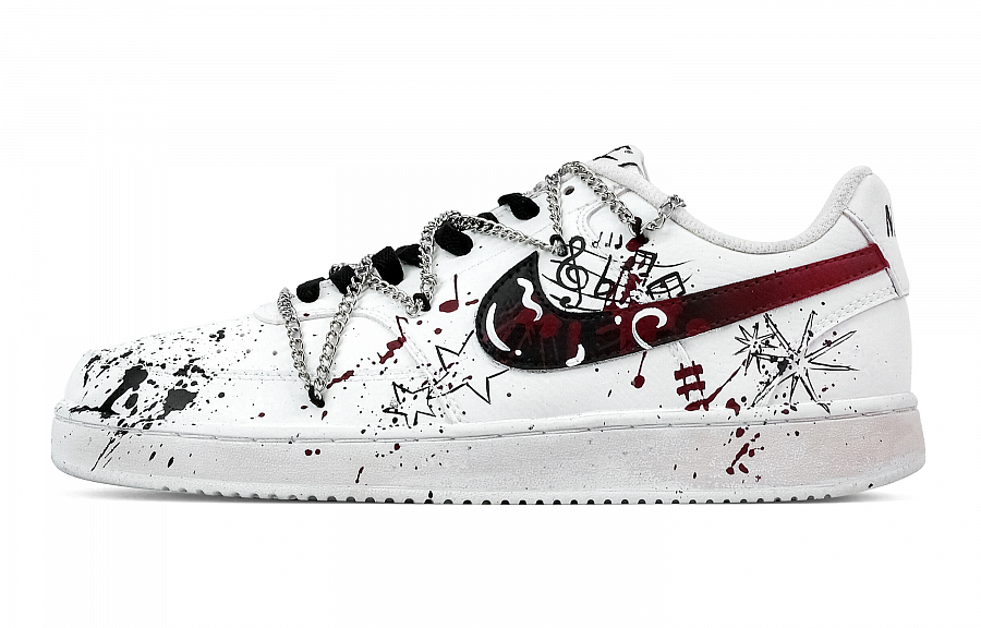 Nike Court Vision 1 Musical Note Heart Box Anti Slip Wear Resistant Low Top Skateboard Shoes Men's Black White Red купить в интернет-магазине Yoocart с быстрой доставкой по России.