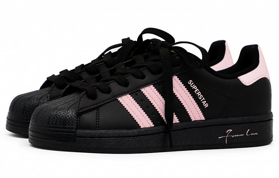 Adidas Originals Superstar Skateboard Shoes Unisex Low Top Black/Pink купить в интернет-магазине Yoocart с быстрой доставкой по России.