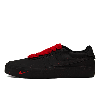 Nike Court Shot Non-slip Lightweight Low-Top Skateboard Shoes Unisex Black