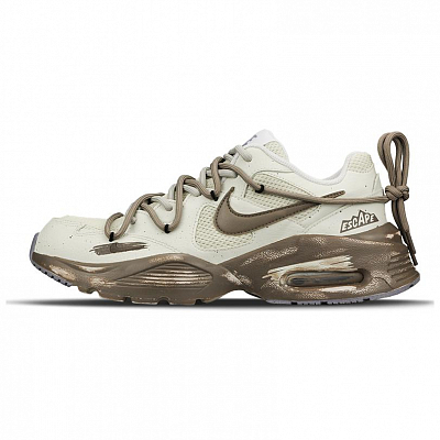 Nike Air Max Fusion Anti-Slip Wear-Resistant Low-Top Running Shoes Women's White Brown
