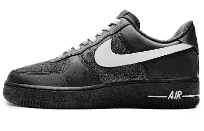 Nike Air Force 1 Outdoor Style Anti-Slip Wear-Resistant Low-Top Skateboard Shoes Unisex Black White
