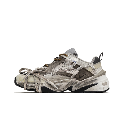 Nike M2K Tekno Chenchen, The Center Of The Sandstorm. Cushioning Low Top Chunky Sneakers Unisex Brown Gray Style