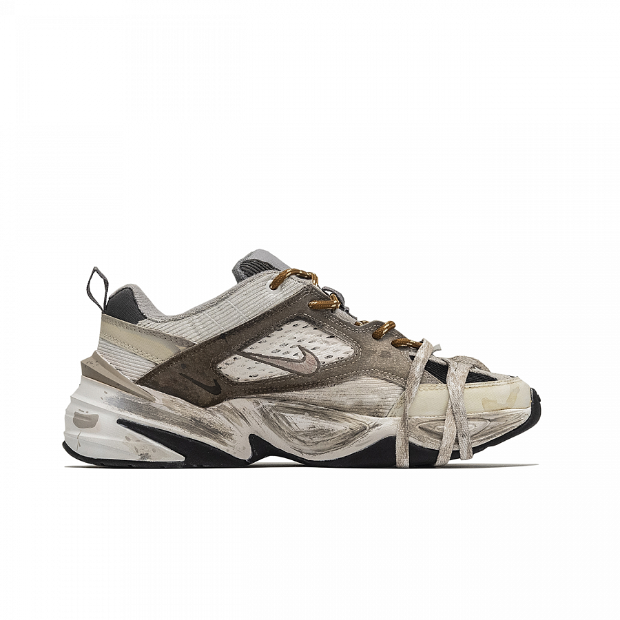 Nike M2K Tekno Chenchen, The Center Of The Sandstorm. Cushioning Low Top Chunky Sneakers Unisex Brown Gray Style купить в интернет-магазине Yoocart с быстрой доставкой по России.