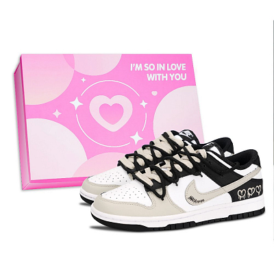 Nike Dunk Low Top Skateboard Shoes Unisex Ecru