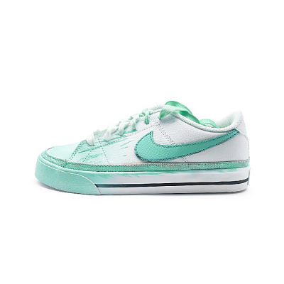 Nike Court Royale Kiwi Shock Absorbers Low Top Skateboard Shoes Unisex White