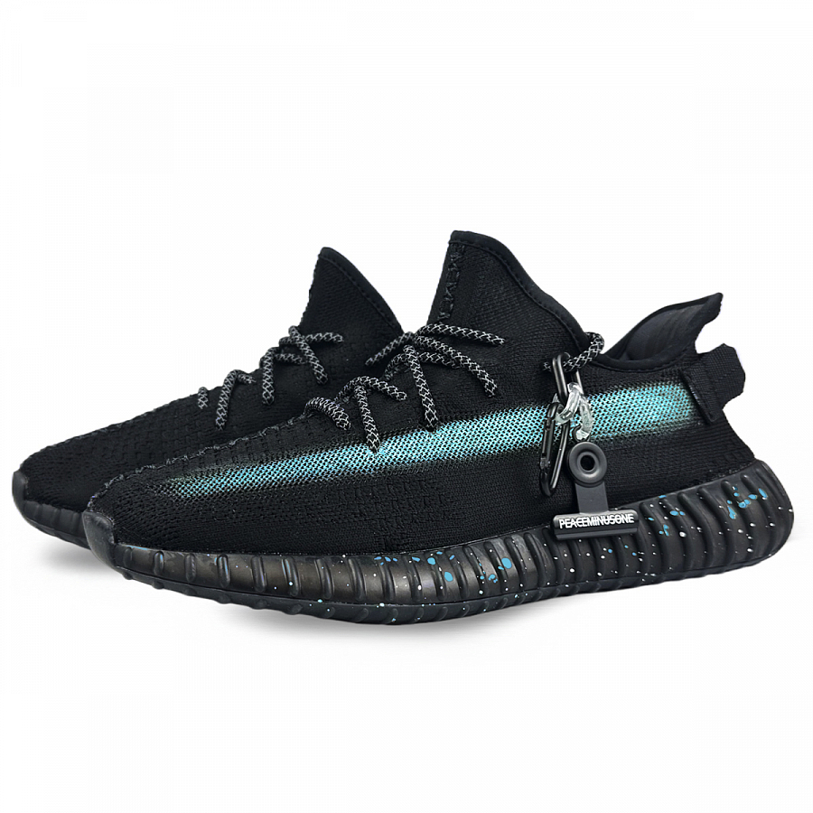 Adidas Originals Yeezy Boost 350 V2 Low Top Casual Shoes Unisex Black Blue купить в интернет-магазине Yoocart с быстрой доставкой по России.