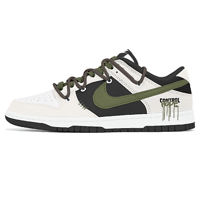 Nike Dunk Lemon Joy Abrasion Resistant Low Top Skateboard Shoes Men's White