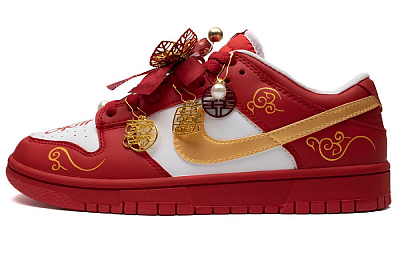 Nike Dunk Low Top Skateboard Shoes Unisex Red