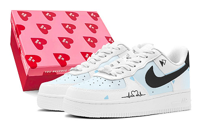 Nike Air Force 1 Punk Pulse Low Top Skateboard Shoes Men's Light Cyan