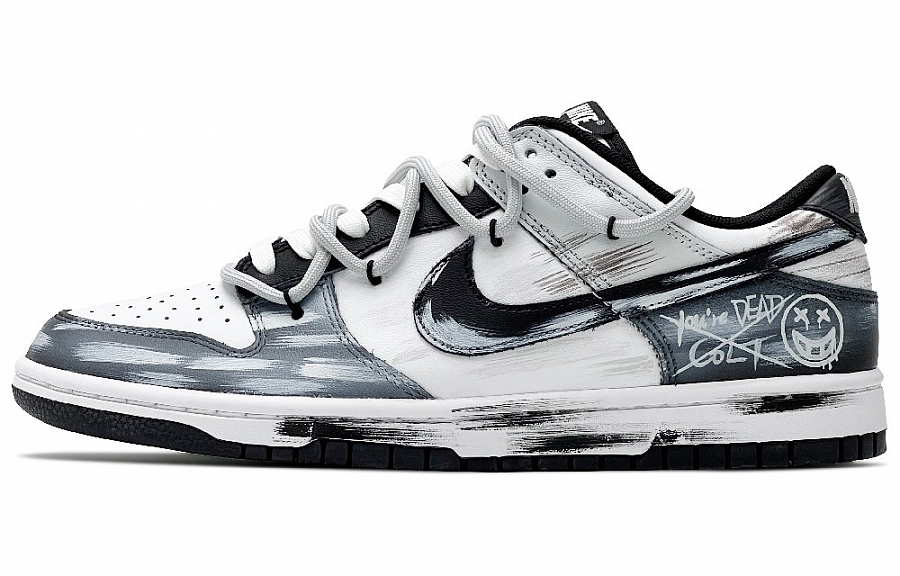 Nike Dunk Anti-Slip Wear-Resistant Low-Top Skateboard Shoes Unisex Black White Gray купить в интернет-магазине Yoocart с быстрой доставкой по России.