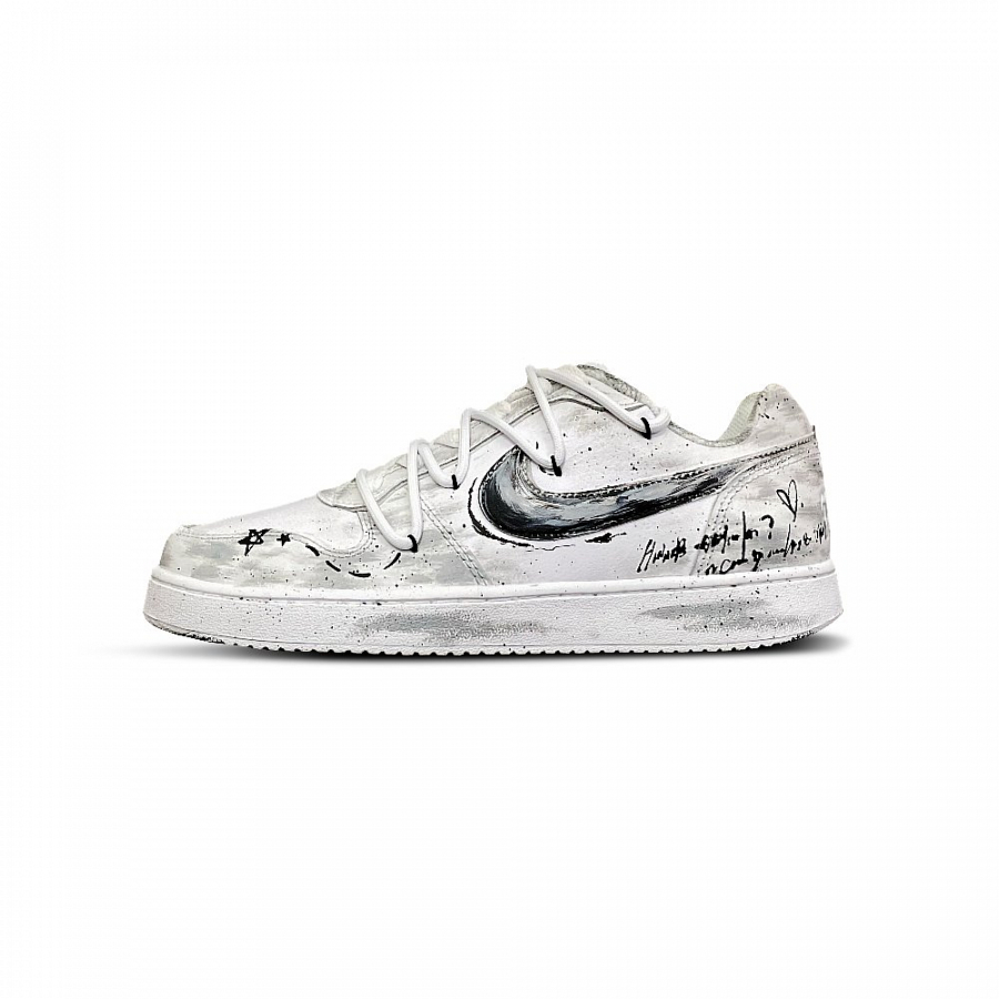Nike EBERNON Tower Rabbit Coexistence Cushioning, Wear Resistant Low Top Skateboard Shoes Men's Gray White купить в интернет-магазине Yoocart с быстрой доставкой по России.