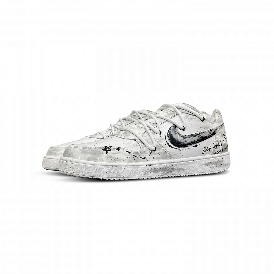 Nike EBERNON Tower Rabbit Coexistence Cushioning, Wear Resistant Low Top Skateboard Shoes Men's Gray White купить в интернет-магазине Yoocart с быстрой доставкой по России.