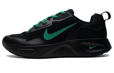 Nike Wearallday Low Top Running Shoes Men's Black Green