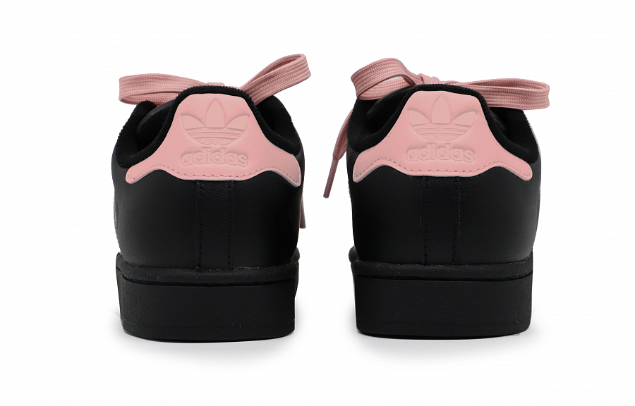Adidas Originals SUPERSTAR Abrasion Resistant Low Top Skateboard Shoes Unisex Black Pink купить в интернет-магазине Yoocart с быстрой доставкой по России.