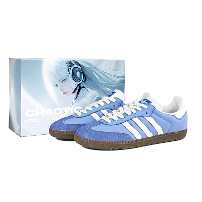 Adidas Originals SAMBA OG Lightweight Low Top Skateboard Shoes Unisex Blue White