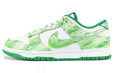 Nike Dunk Anti Slip Wear Resistant Low Top Skateboard Shoes Men's Green White