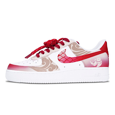 Nike Air Force 1 Skateboard Shoes Unisex Low Top White/Pink/Red