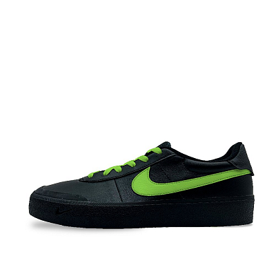 Nike Court Shot Anti-Slip Wear-Resistant Low-Top Skateboard Shoes Men's Black Green