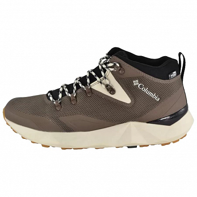 Columbia Facet 60 Abrasion Resistant Breathable Mid Top Hiking Shoes Men's Brown White