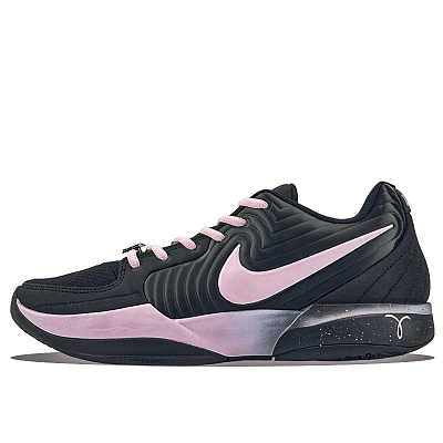Nike Ja 2 Shiny Black Sweetheart Abrasion Resistant Low Top Basketball Shoes Men's Black Pink
