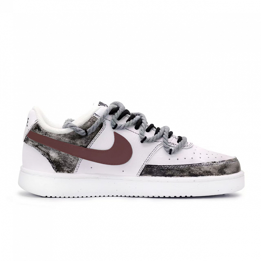Nike Court Vision 1 Ink Wash Vermilion Anti Slip Wear Resistant Low Top Skateboard Shoes Unisex Black White Red купить в интернет-магазине Yoocart с быстрой доставкой по России.