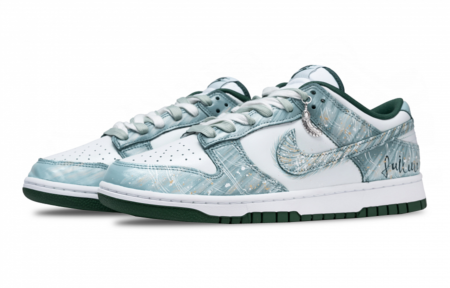 Nike Dunk Forest Of Fireflies Slip Resistant Low Top Skateboard Shoes Unisex Cyan купить в интернет-магазине Yoocart с быстрой доставкой по России.