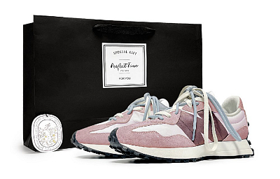 New Balance NB 327 Abrasion Resistant Low Top Casual City Commute Running Shoes Unisex Morandi Pink