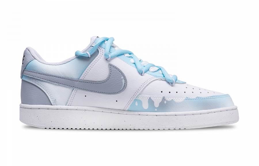 Nike Court Vision 1 Anti Slip Wear Resistant Low Top Skateboard Shoes Women's Blue купить в интернет-магазине Yoocart с быстрой доставкой по России.