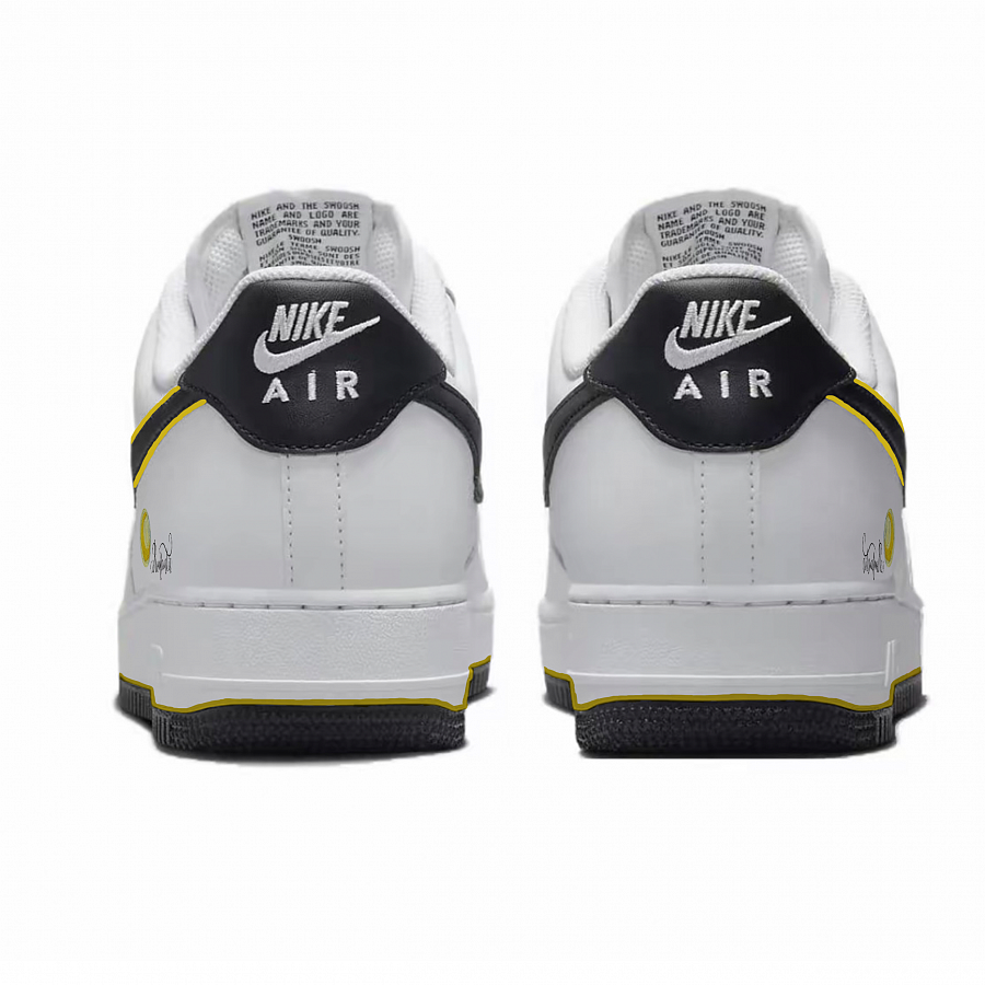 Nike Air Force 1 Abrasion Resistant Low Top Skateboard Shoes Unisex Black White купить в интернет-магазине Yoocart с быстрой доставкой по России.