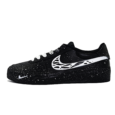 Nike Court Shot All Stars Slip Resistant, Abrasion Resistant, Lightweight Low Top Skateboard Shoes Unisex Black White