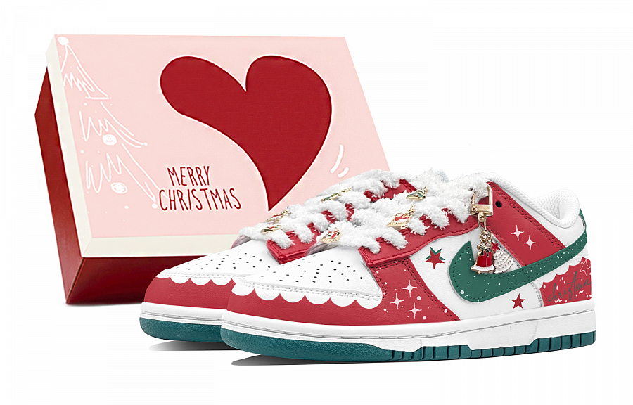 Nike Dunk Anti-Slip Wear-Resistant Low-Top Skateboard Shoes Women's Red купить в интернет-магазине Yoocart с быстрой доставкой по России.