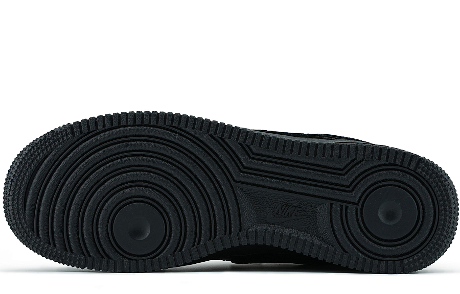 Nike Air Force 1 Abrasion Resistant Height Increasing Low Top Skateboard Shoes Men's Black Silver купить в интернет-магазине Yoocart с быстрой доставкой по России.