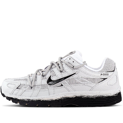 Nike P 6000 Cushioning And Breathable Low Top Running Shoes Unisex Gray