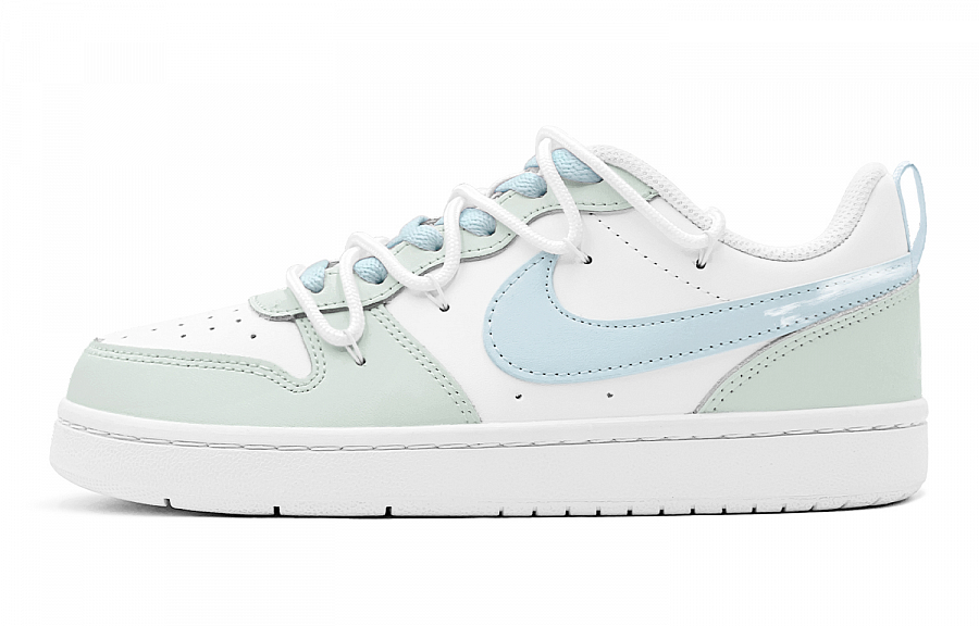 Nike Court Borough Abrasion Resistant Low Top Skateboard Shoes Women's Blue Green купить в интернет-магазине Yoocart с быстрой доставкой по России.