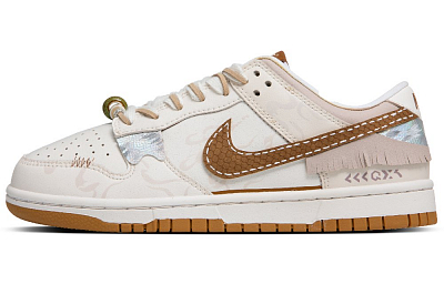 Nike Dunk Slip Resistant Shock Absorbers With Abrasion Resistant Properties Low top Skateboard Shoes Unisex Ecru