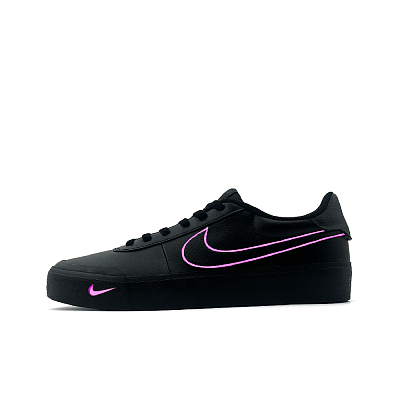 Nike Court Shot Anti Slip Wear Resistant Low Top Skateboard Shoes Men's Black Pink