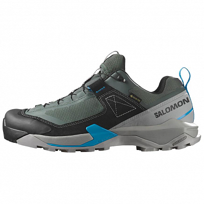 SALOMON X Ultra ALPINE Cushioning Waterproof Support Low Top Hiking Shoes Men's Gray Blue