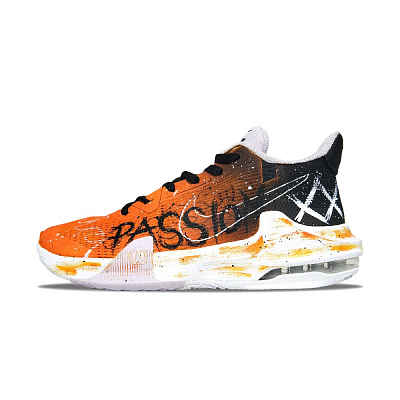 Nike Air Max Impact 3 Cushioning Anti-Slip And Wear-Resistant Coverage Low-Top Basketball Shoes Unisex Black Orange